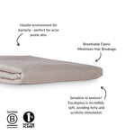 Fitted Sheet in Wheat (Eucalyptus Silk)-3