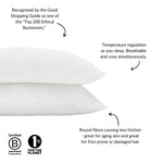 Eucalyptus Silk Pillowcase Pair in White (Best Seller)-4