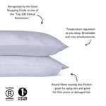 Eucalyptus Silk Pillowcase Pair in Sky Blue (Best Seller)-2