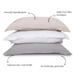 Eucalyptus Silk Pillowcase Pair in White (Best Seller)-1