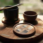 Unique Handmade End Grain Wooden Coasters (Set of 2 or 4)-1