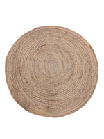 Braided Natural Round Jute Rug - 122 x 122 cm-0