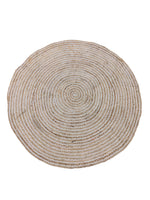 Braided Natural Round Jute Rug - 119 x 119 cm-0