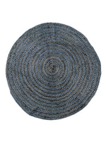 Braided Overdyed Round Jute Rug - 64 x 64 cm-0