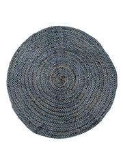 Braided Overdyed Round Jute Rug - 64 x 64 cm-0