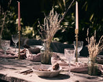 Brooklyn Washed Linen Salmon Tablecloth-3