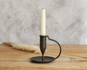 Nero Iron Rustic Candle Holder-0
