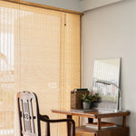 Light Filtering Sheer Natural Woven Bamboo Roller Blinds | Made to Measure Standard & Custom Sizes-2
