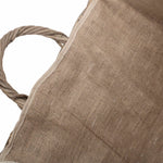 Wheeled Hessian Lined Rattan Log Basket-4