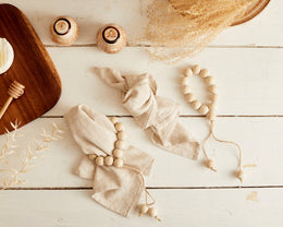 Wooden Napkin Holder Set of 4-0