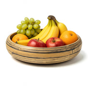 Bamboo Fruit Bowl & Home Decor Bowl (Dark Natural)-0