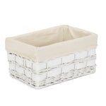 Whitewash Scandi Storage Basket With White Lining-2