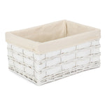 Whitewash Scandi Storage Basket With White Lining-3