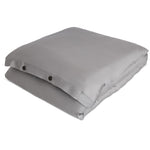 Duvet Cover in Grey (Eucalyptus Silk)-0