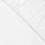 Fitted Sheet in White (Eucalyptus Silk)-0
