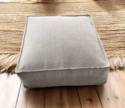 Linen cru poufs-6