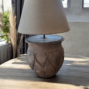 CureMe - Rustic Ceramic Table Lamp-3