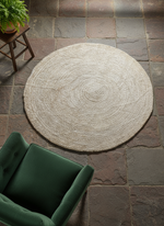 Braided Natural Jute Rug - 122 x 122 cm-1