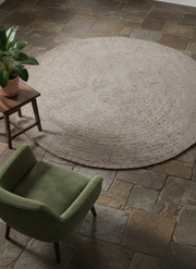 Braided Overdyed Jute Rug - 162 x 162 cm-1