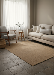Flatweave Natural Jute Rug - 229 x 171 cm-1
