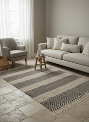 Flatweave Natural Jute Rug - 207 x 140 cm-1
