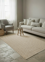 Loop Natural Jute Rug - 189 × 126 cm-1