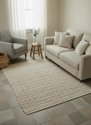 Loop Weave Natural Jute Rug - 183 x 122 cm-1