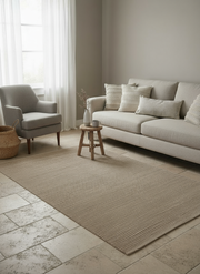 Loop Natural Jute Rug - 186 x 149 cm-1