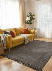 Chunky Overdyed Jute Rug - 158 x 94 cm-1