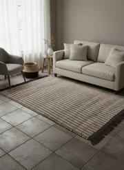 Flatweave Natural Jute Rug - 247 x 155 cm-1