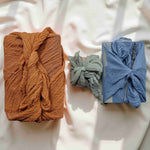 Reusable Gauze Furoshiki Gift Wrap – Hand-Dyed Fabric-2