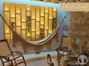 hamac l macrame ecru photo client