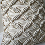 Macrame Cushion Cover 40x40cm | Boho Cushion Cover | Off White Cushion Cover | Cotton Cushion Cover | Textured Cushion Cover-3