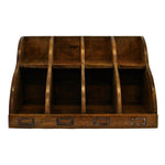 Mango Wood 8 Section Desktop Organiser-0