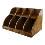 Mango Wood 8 Section Desktop Organiser-2