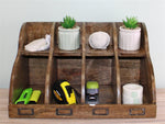 Mango Wood 8 Section Desktop Organiser-3