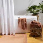 Organic Cotton Waffle Shower Curtain White | Mold Resistant, Quick Dry | Standard Sizes & Made to Measure-2