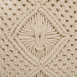 Bohemian Macrame Cushion Cover 40x40cm | Natural Cotton | Handmade-2