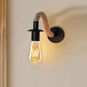 Bedside Wall Lights Vintage Hemp Rope Wall Lamp ~4550-0