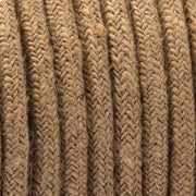 1M/5M/10M 3 Core Round Hemp Fabric Lighting Cable- 8A~3188-0