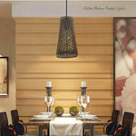 Easy Fit Woven Natural Rattan Pendant Ceiling Light ~6090-0