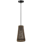Modern Wicker Rattan Basket Style Ceiling Pendant Light Shade~1961-1
