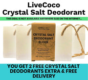 Crystal Salt Deodorant - Get 6 for the price of 4 Today & Free Delivery-0