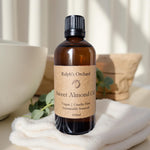 Sweet Almond Carrier Oil | Cold-Pressed Vegan 100 ml Amber Bottle-1