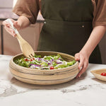 Bamboo Fruit Bowl & Home Decor Bowl (Dark Natural)-1